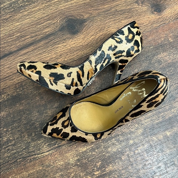 Nine West Love Fury Heels - EC - Size 6 cheetah Y2K - Picture 3 of 6